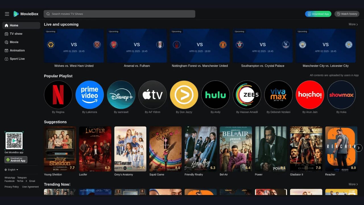 MovieBox Website